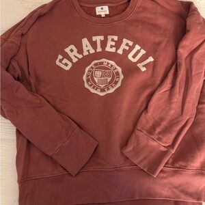 Sunday Grateful Sweater - washed maroon